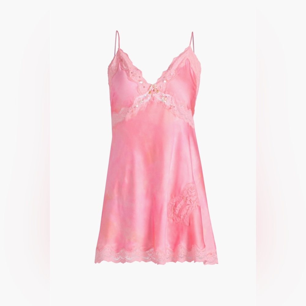 NWT Nicola Mini Slip Dress in Pink Ember
